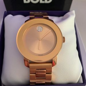 Rose Gold Movado Bold Women’s Watch